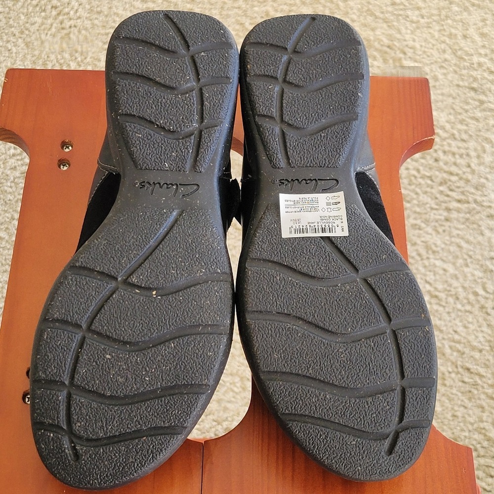Clarks Collection Womens 8.5 M Black Roseville Jane Adjustable ZStrap Mary Jane - Picture 6 of 9